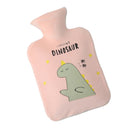 PVC Water Injection Hot Water Bag Cloth Hand Warmer, Capacity:1000ml (Pink)