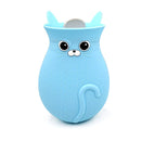 Cartoon Cats Silicone Explosion-proof Water-filled Hot Water Bags(Blue)