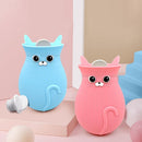 Cartoon Cats Silicone Explosion-proof Water-filled Hot Water Bags(Blue)