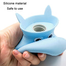 Cartoon Cats Silicone Explosion-proof Water-filled Hot Water Bags(Blue)