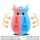 Cartoon Cats Silicone Explosion-proof Water-filled Hot Water Bags(Blue)