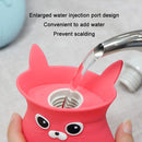 Cartoon Cats Silicone Explosion-proof Water-filled Hot Water Bags(Blue)