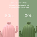 Cute Thickened Warm Silicone Explosion-proof Water-filled Hot Water Bag(Green)