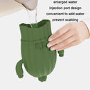 Cute Thickened Warm Silicone Explosion-proof Water-filled Hot Water Bag(Green)