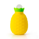 200ML Pineapple-shaped Silicone Explosion-proof Water-filled Hot Water Bags(Yellow)
