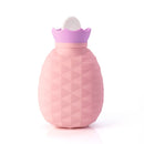 200ML Pineapple-shaped Silicone Explosion-proof Water-filled Hot Water Bags(Pink)