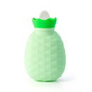 200ML Pineapple-shaped Silicone Explosion-proof Water-filled Hot Water Bags(Green)