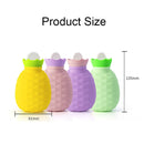 200ML Pineapple-shaped Silicone Explosion-proof Water-filled Hot Water Bags(Pink)