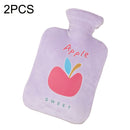 2PCS Winter Hand Warmer Portable Outdoor Student Dormitory Hot Water Bag, Capacity: 250ml(Apple)