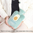 2PCS Winter Hand Warmer Portable Outdoor Student Dormitory Hot Water Bag, Capacity: 1000ml(Peach)