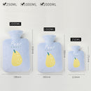2PCS Winter Hand Warmer Portable Outdoor Student Dormitory Hot Water Bag, Capacity: 2000ml(Peach)