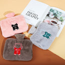 0688 PVC Plush Hand Pluggable Water-filled Hot Water Bags(Pink)