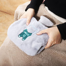 0688 PVC Plush Hand Pluggable Water-filled Hot Water Bags(Pink)