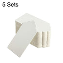 5 Sets Waves Kraft Paper Tags Christmas Wedding Party Kraft Paper Gift Hang Tags(White)