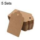5 Sets Waves Kraft Paper Tags Christmas Wedding Party Kraft Paper Gift Hang Tags(Cowhide)
