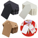 5 Sets Waves Kraft Paper Tags Christmas Wedding Party Kraft Paper Gift Hang Tags(Cowhide)