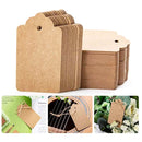 5 Sets Waves Kraft Paper Tags Christmas Wedding Party Kraft Paper Gift Hang Tags(Black)