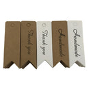 3 Sets Retro Baking Sticker Tag Swallow Tail Bookmark Gift Card, Style: Thand You (Cowhide)