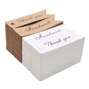 3 Sets Retro Baking Sticker Tag Swallow Tail Bookmark Gift Card, Style: Thand You (Cowhide)