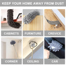 5 In 1 2.5m/100inch Dust Cleaner Sofa Extendable Duster Removal Household Cleaning tools