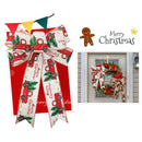 2 PCS ZX22045 23x35cm Christmas Tree Decoration Ribbon DIY Christmas Decorative Bows Ribbon(Grey)
