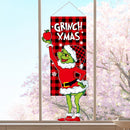 Christmas Decorative Pendants Cartoon Pattern Decorative Hanging Flags(A-S78)