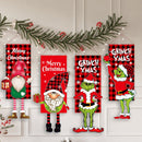 Christmas Decorative Pendants Cartoon Pattern Decorative Hanging Flags(A-S78)