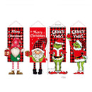 Christmas Decorative Pendants Cartoon Pattern Decorative Hanging Flags(A-S78)