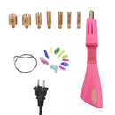 DIY Manual Stamping Tools Portable Dot Drill Pen, Specification: US Plug Pink