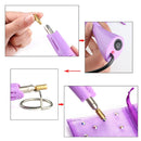 DIY Manual Stamping Tools Portable Dot Drill Pen, Specification: UK Plug Pink