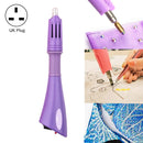 DIY Manual Stamping Tools Portable Dot Drill Pen, Specification: UK Plug Purple