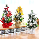 2 PCS 20cm 20cm Mini Christmas Decoration Tree Christmas Day Shopping Mall Decorative Props(Gold)