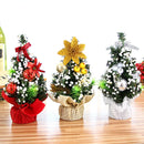 2 PCS 20cm 20cm Mini Christmas Decoration Tree Christmas Day Shopping Mall Decorative Props(Red)