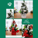 2 PCS 20cm 20cm Mini Christmas Decoration Tree Christmas Day Shopping Mall Decorative Props(Gold)