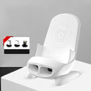 15W Chair Phone Wireless Charger Phone Charging Stand,Spec: Magnetic Charging White
