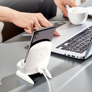 15W Chair Phone Wireless Charger Phone Charging Stand,Spec: Magnetic Charging White