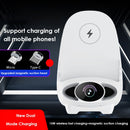 15W Chair Wireless Charger Aromatherapy Phone Stand,Spec: Magnetic Suction White