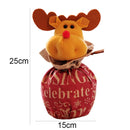 2 PCS Cartoon Doll Christmas Decoration Apples Bag Gift Bag Christmas Gift Tote Bags Holiday Props(Old Man)