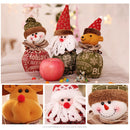 2 PCS Cartoon Doll Christmas Decoration Apples Bag Gift Bag Christmas Gift Tote Bags Holiday Props(Snowman)
