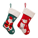 Christmas Embroidery Decorative Gift Bags Candy Bags Christmas Tree Mantel Decorative Socks(Snowman)