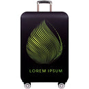 Luggage Thickening Wear-resistant Elastic Anti-dust Protection Cover, Size: XL(Green leaves)