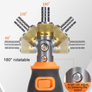 2050E 8 In 1 Portable Multifunctional S2 Batch Head Two-way Ratchet Screwdriver Set(Orange)