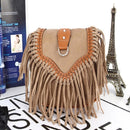 Single Shoulder Crossbody Tassel Women's Bags(Khaki)