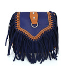 Single Shoulder Crossbody Tassel Women's Bags(Dark Blue)