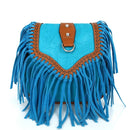 Single Shoulder Crossbody Tassel Women's Bags(Sky Blue)