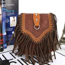 Single Shoulder Crossbody Tassel Women's Bags(Light Curry)