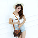 Single Shoulder Crossbody Tassel Women's Bags(Sky Blue)