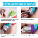 12PCS/Set Stainless Steel Laminating Nozzle Set Cake DIY Laminating Nozzle Set Baking Tools