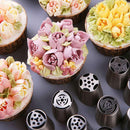 128PCS/Set Stainless Steel Laminating Nozzle Set Cake DIY Laminating Nozzle Set Baking Tools
