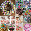 128PCS/Set Stainless Steel Laminating Nozzle Set Cake DIY Laminating Nozzle Set Baking Tools